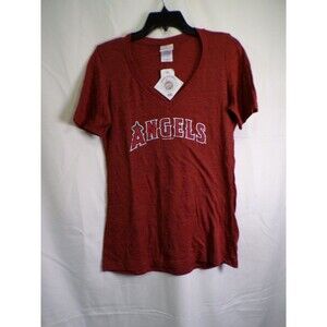 Campus Lifestyle ANGELS Women's V-Neck T-Shirt Large Red